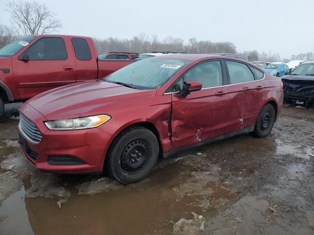 3FA6P0G76ER364154 - 2014 FORD FUSION S RED photo 1