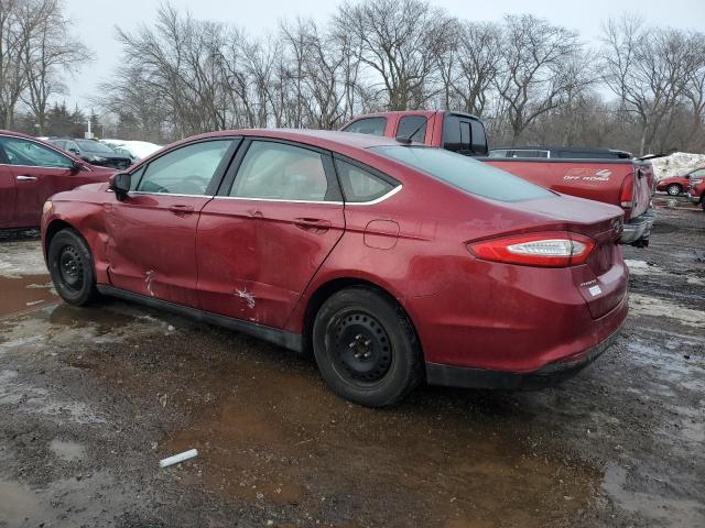 3FA6P0G76ER364154 - 2014 FORD FUSION S RED photo 2