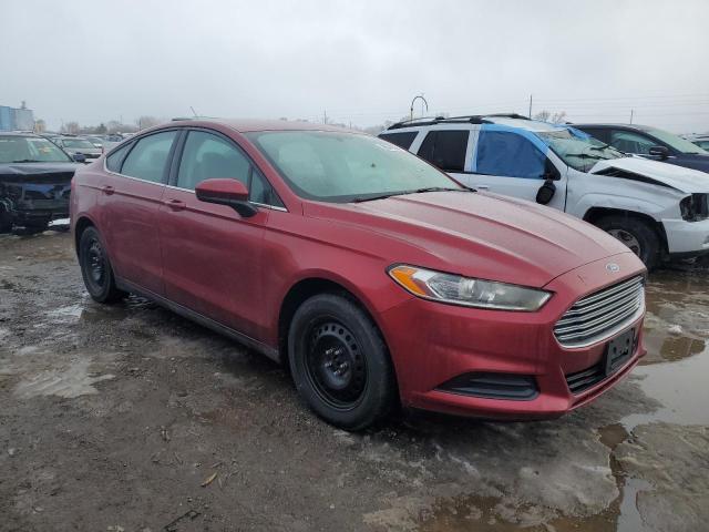 3FA6P0G76ER364154 - 2014 FORD FUSION S RED photo 4