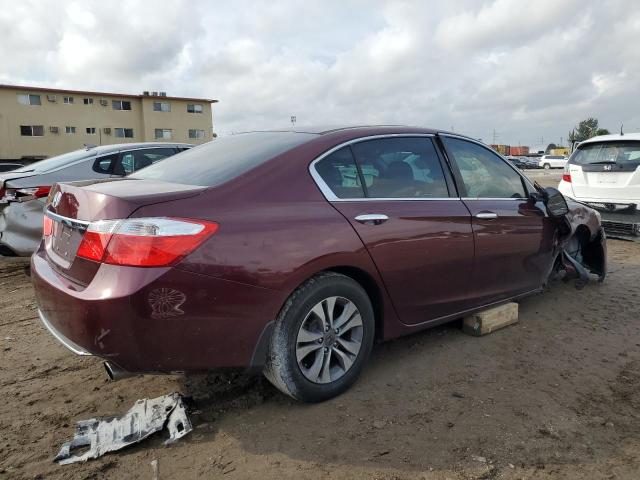 1HGCR2F37FA086640 - 2015 HONDA ACCORD LX BURGUNDY photo 3