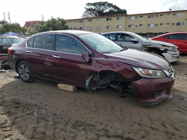 1HGCR2F37FA086640 - 2015 HONDA ACCORD LX BURGUNDY photo 4