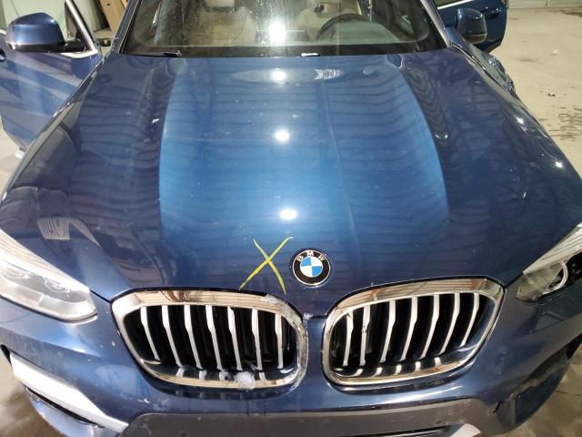 5UXTY5C09LLT32437 - 2020 BMW X3 XDRIVE30I BLUE photo 12