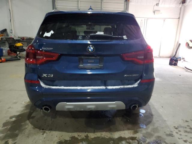 5UXTY5C09LLT32437 - 2020 BMW X3 XDRIVE30I BLUE photo 6