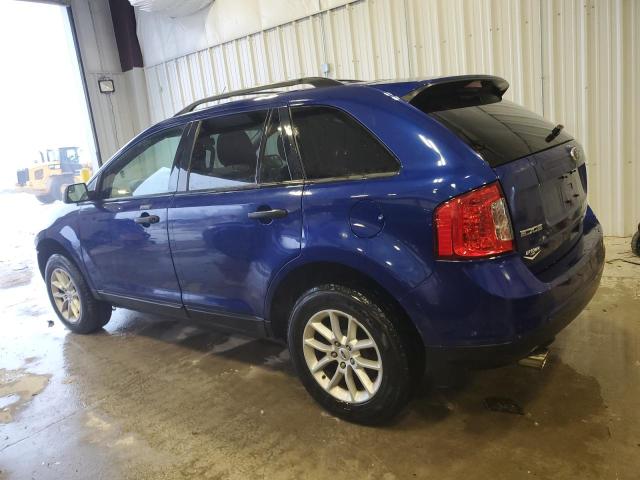 2FMDK3GC2DBB05054 - 2013 FORD EDGE SE BLUE photo 2