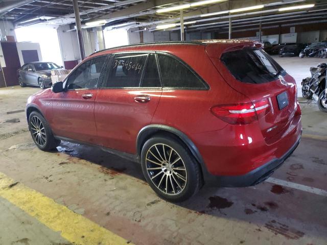 WDC0G6EB1JF403308 - 2018 MERCEDES-BENZ GLC 43 4MATIC AMG RED photo 2