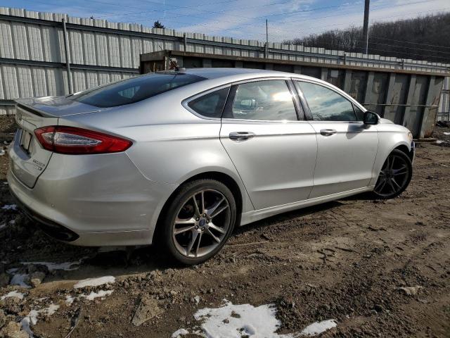 3FA6P0D93DR197031 - 2013 FORD FUSION TITANIUM SILVER photo 3