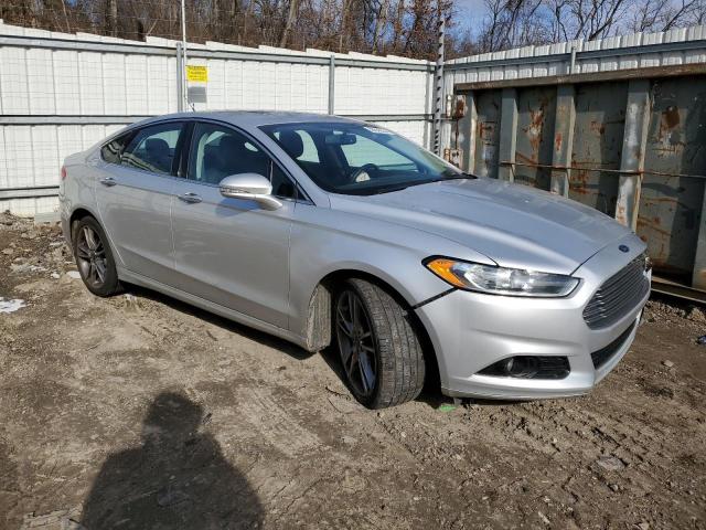 3FA6P0D93DR197031 - 2013 FORD FUSION TITANIUM SILVER photo 4