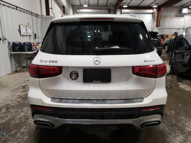 W1N4M4HB6MW136499 - 2021 MERCEDES-BENZ GLB 250 4MATIC WHITE photo 6