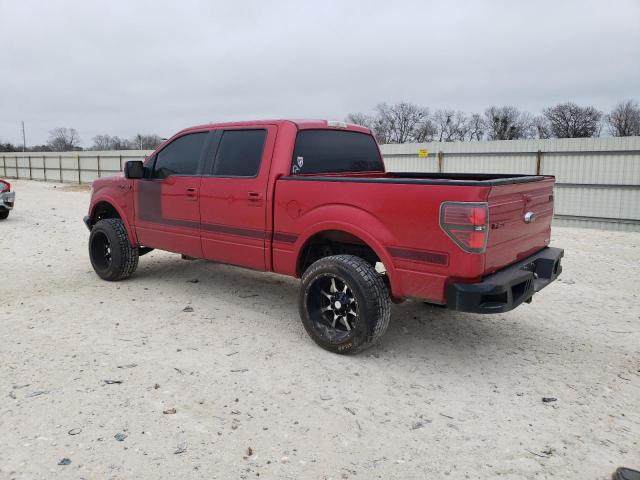 1FTFW1CF0CFC76355 - 2012 FORD F150 SUPERCREW RED photo 2