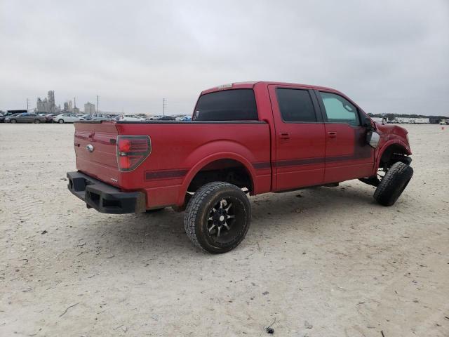 1FTFW1CF0CFC76355 - 2012 FORD F150 SUPERCREW RED photo 3