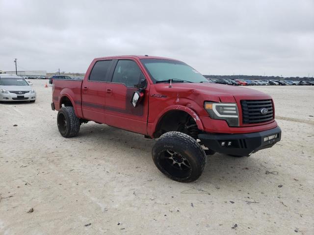 1FTFW1CF0CFC76355 - 2012 FORD F150 SUPERCREW RED photo 4