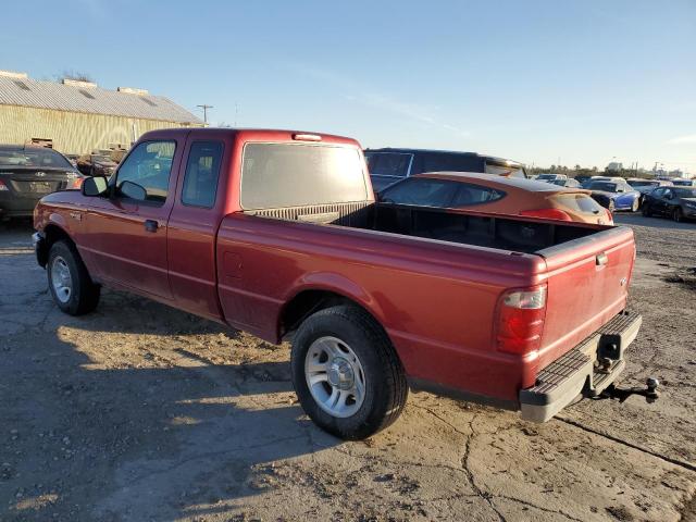 1FTYR14U24PA82645 - 2004 FORD RANGER SUPER CAB RED photo 2