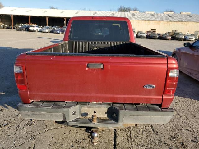 1FTYR14U24PA82645 - 2004 FORD RANGER SUPER CAB RED photo 6