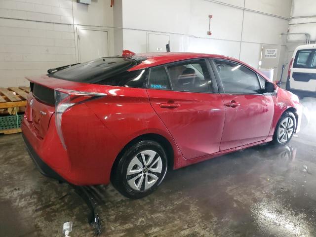 JTDKARFU0G3504643 - 2016 TOYOTA PRIUS RED photo 3