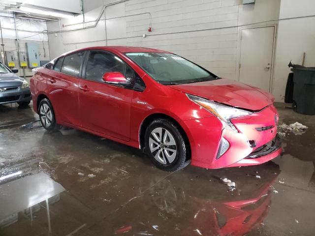 JTDKARFU0G3504643 - 2016 TOYOTA PRIUS RED photo 4