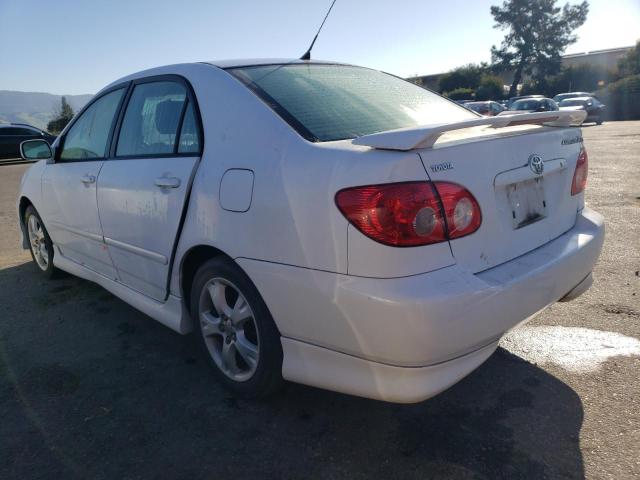 2T1BY30EX5C320423 - 2005 TOYOTA COROLLA XRS WHITE photo 2