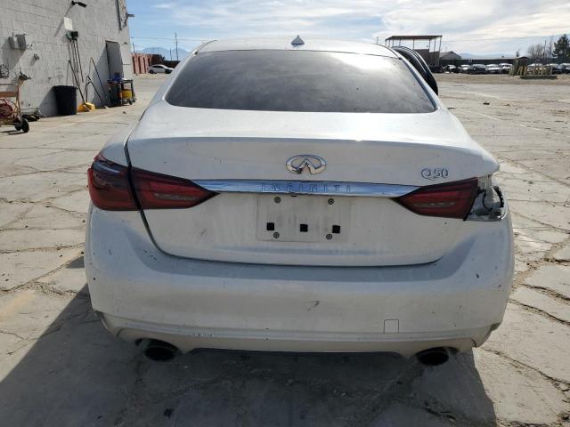 JN1EV7AP8JM356687 - 2018 INFINITI Q50 LUXE WHITE photo 6