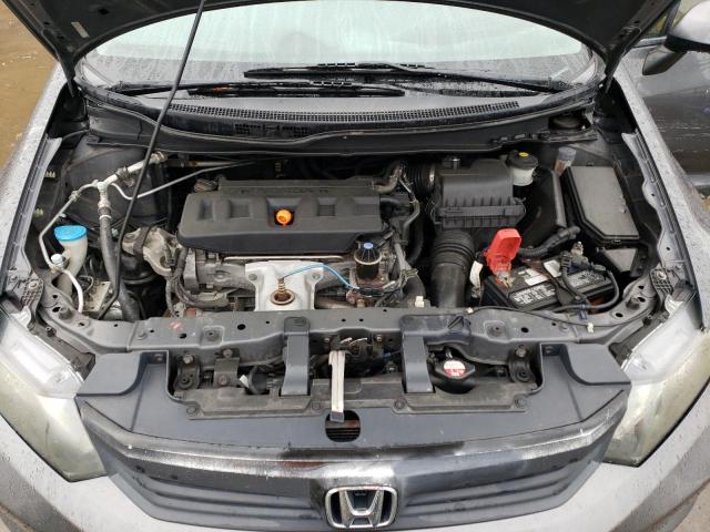 2HGFB2E57CH508651 - 2012 HONDA CIVIC LX GRAY photo 11