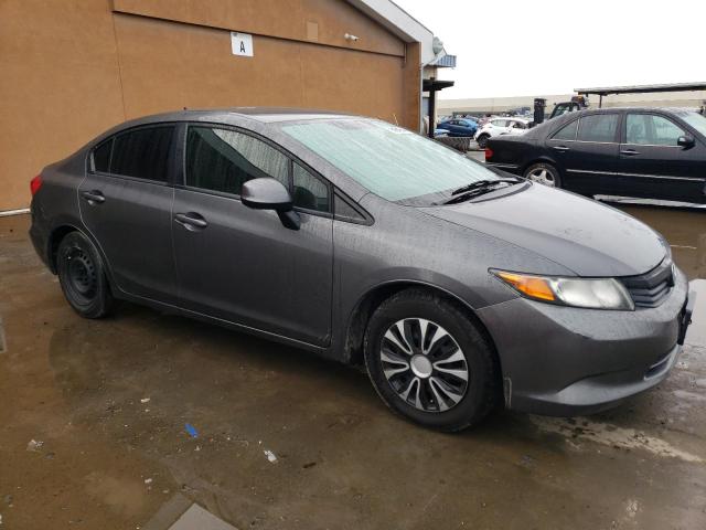 2HGFB2E57CH508651 - 2012 HONDA CIVIC LX GRAY photo 4