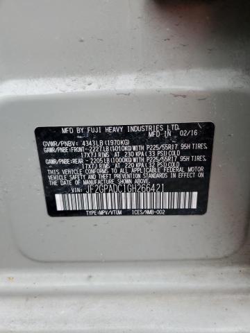 JF2GPADC1GH266421 - 2016 SUBARU CROSSTREK PREMIUM 棕色 照片 12