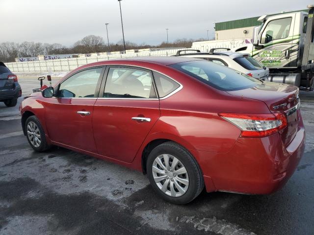 3N1AB7AP7EY242139 - 2014 NISSAN SENTRA S RED photo 2