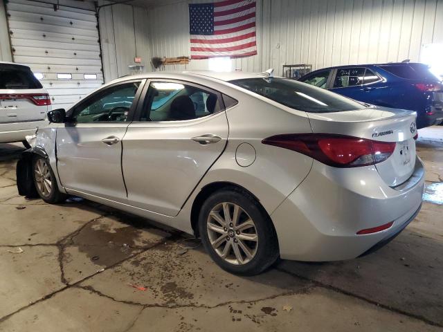 5NPDH4AE6FH606541 - 2015 HYUNDAI ELANTRA SE SILVER photo 2