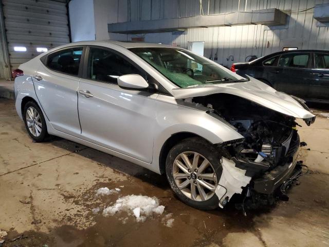 5NPDH4AE6FH606541 - 2015 HYUNDAI ELANTRA SE SILVER photo 4