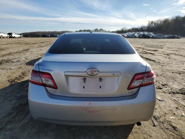 4T1BF3EKXBU765727 - 2011 TOYOTA CAMRY BASE SILVER photo 6