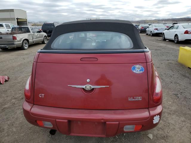 3C3HY75SX6T300773 - 2006 CHRYSLER PT CRUISER GT RED photo 6