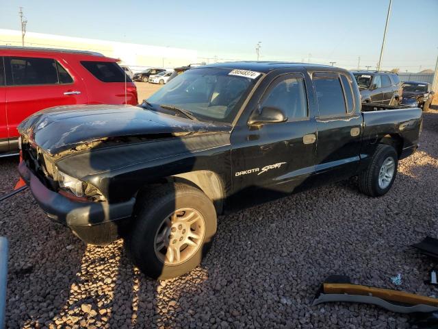 1B7HL2AX31S259525 - 2001 DODGE DAKOTA QUAD BLACK photo 1