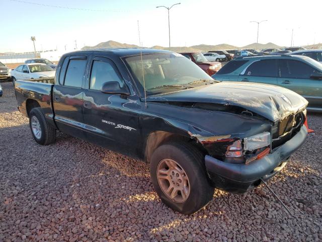 1B7HL2AX31S259525 - 2001 DODGE DAKOTA QUAD BLACK photo 4