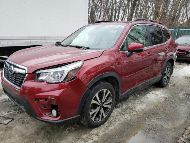 JF2SKASC1LH595223 - 2020 SUBARU FORESTER LIMITED RED photo 1