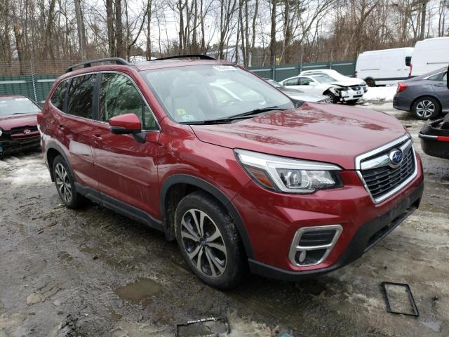 JF2SKASC1LH595223 - 2020 SUBARU FORESTER LIMITED RED photo 4