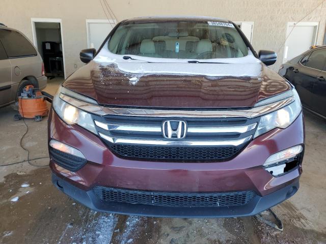 5FNYF6H1XJB022253 - 2018 HONDA PILOT LX BURGUNDY photo 5