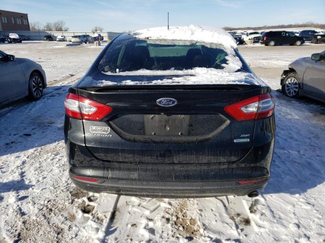 3FA6P0HD8FR139580 - 2015 FORD FUSION SE BLACK photo 6