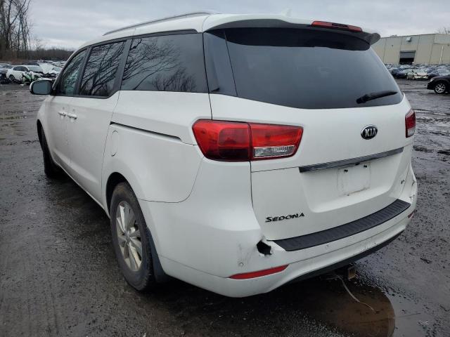 KNDMB5C1XG6101552 - 2016 KIA SEDONA LX WHITE photo 2