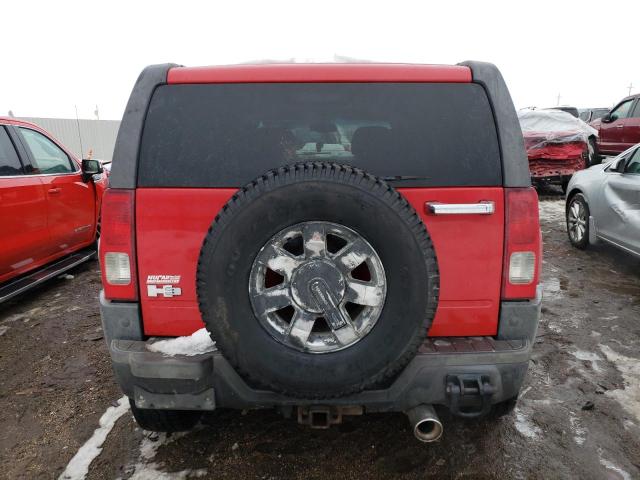 5GTEN13EX88117370 - 2008 HUMMER H3 RED photo 6