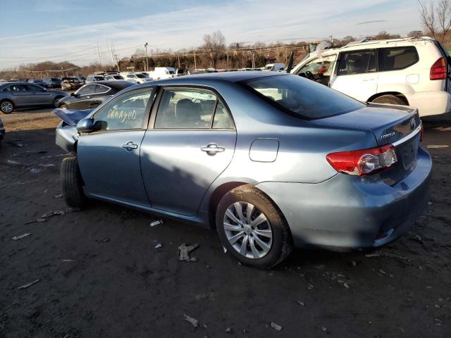 5YFBU4EE0DP218864 - 2013 TOYOTA COROLLA BASE BLUE photo 2