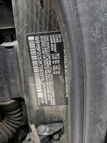 WBY8P2C53K7D65916 - 2019 BMW I3 BEV BLACK photo 13