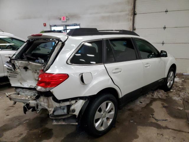 4S4BRCLC8B3314840 - 2011 SUBARU OUTBACK 2.5I LIMITED WHITE photo 3