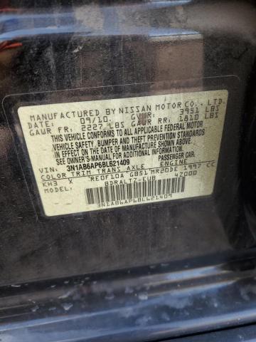 3N1AB6AP6BL621409 - 2011 NISSAN SENTRA 2.0 BLACK photo 13