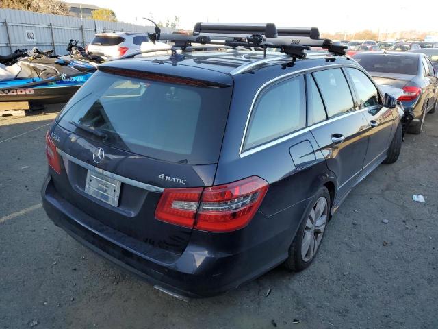 WDDHH8HB1BA441235 - 2011 MERCEDES-BENZ E 350 4MATIC WAGON BLUE photo 3