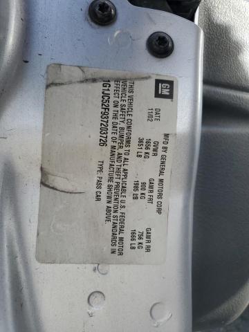 1G1JC52F937203726 - 2003 CHEVROLET CAVALIER SILVER photo 12