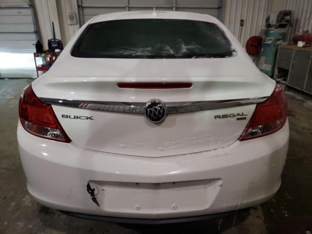 W04GP5EC8B1138564 - 2011 BUICK REGAL CXL WHITE photo 6