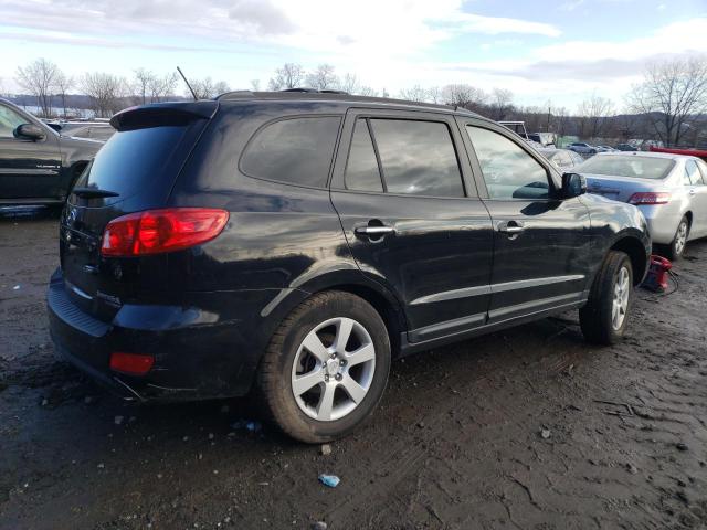 5NMSH73E08H220672 - 2008 HYUNDAI SANTA FE SE BLACK photo 3