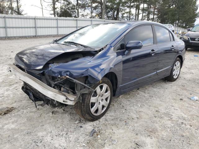 1HGFA16578L064497 - 2008 HONDA CIVIC LX BLUE photo 1