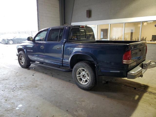 1B7GG2ANX1S102587 - 2001 DODGE DAKOTA QUAD BLUE photo 2