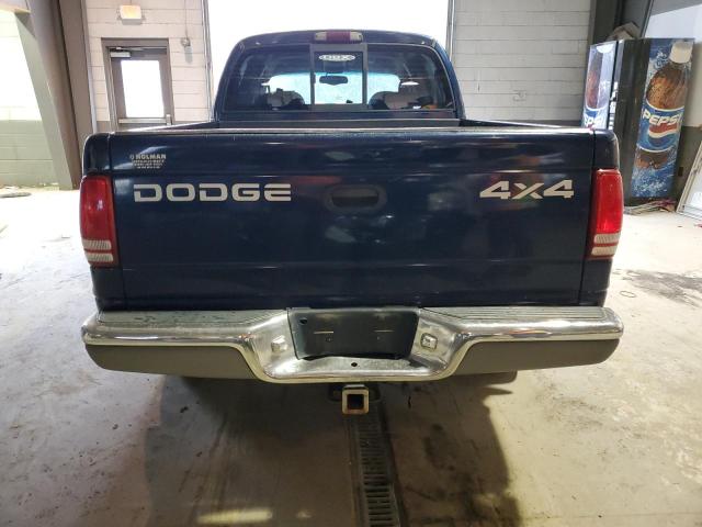 1B7GG2ANX1S102587 - 2001 DODGE DAKOTA QUAD BLUE photo 6