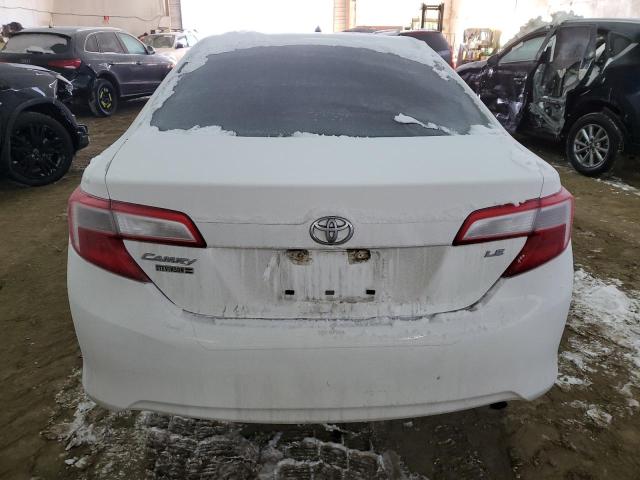 4T4BF1FK3DR333279 - 2013 TOYOTA CAMRY L WHITE photo 6