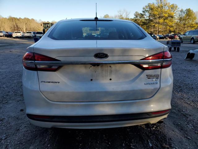 3FA6P0LU0JR172735 - 2018 FORD FUSION SE HYBRID WHITE photo 6